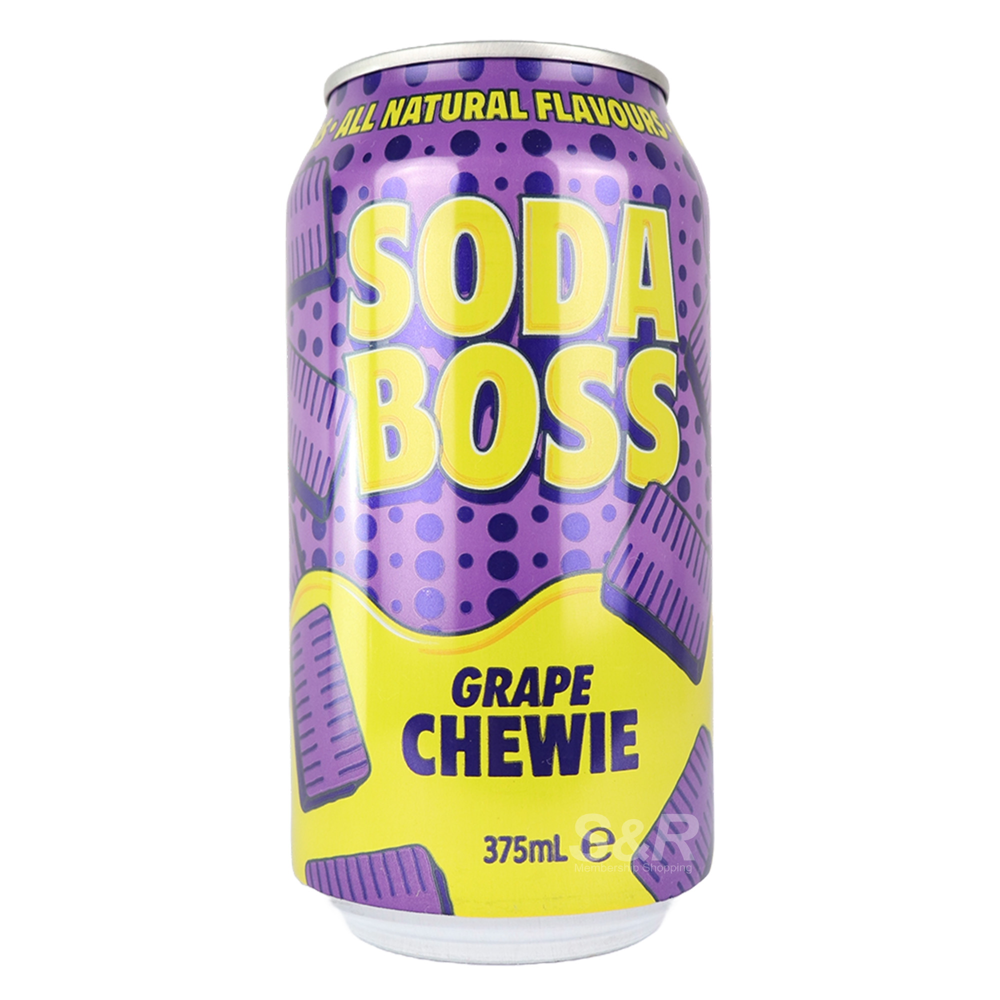 Soda Boss Grape Chewie 375mL